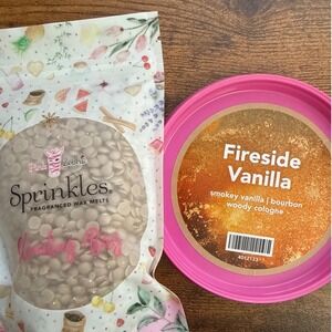 Pink Zebra Sprinkles Wax Melts Fireside Vanilla 4 oz bag
